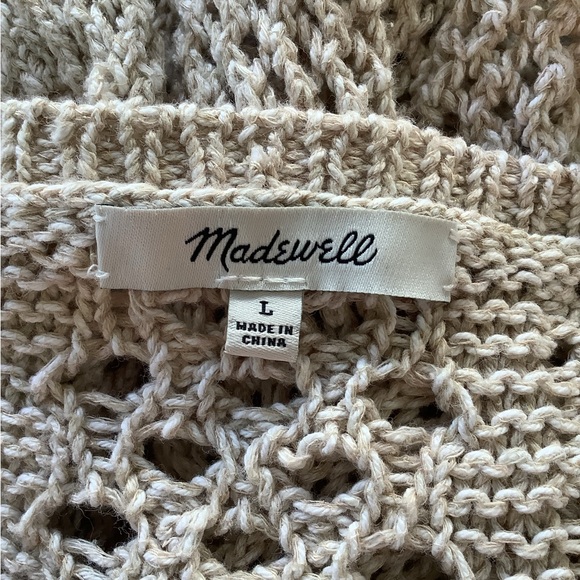 Madewell Cream Open-Knit Sweater - Picture 3 of 4